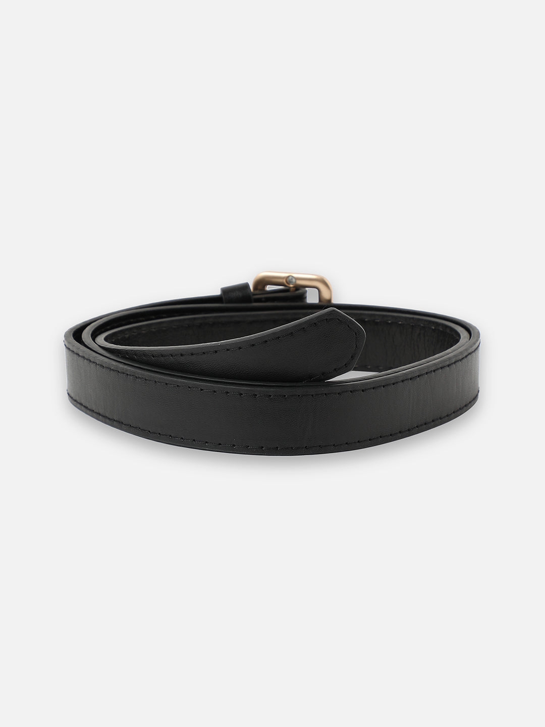 Black Solid Waist Belt