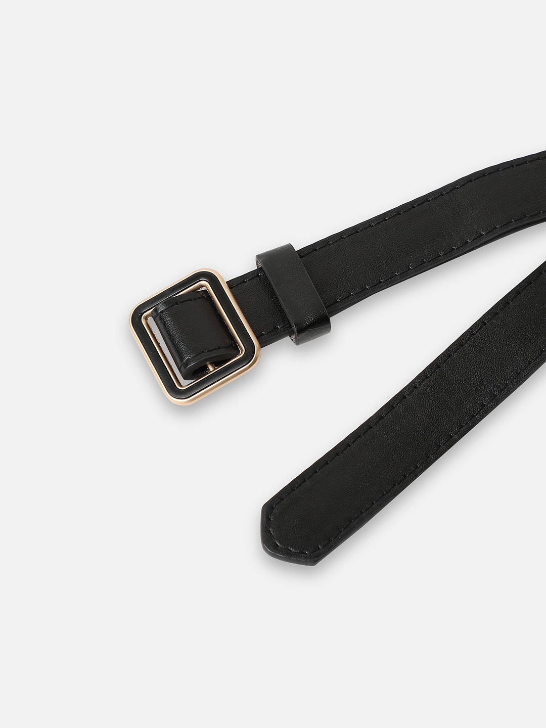 Women Black Solid  Waist Belt