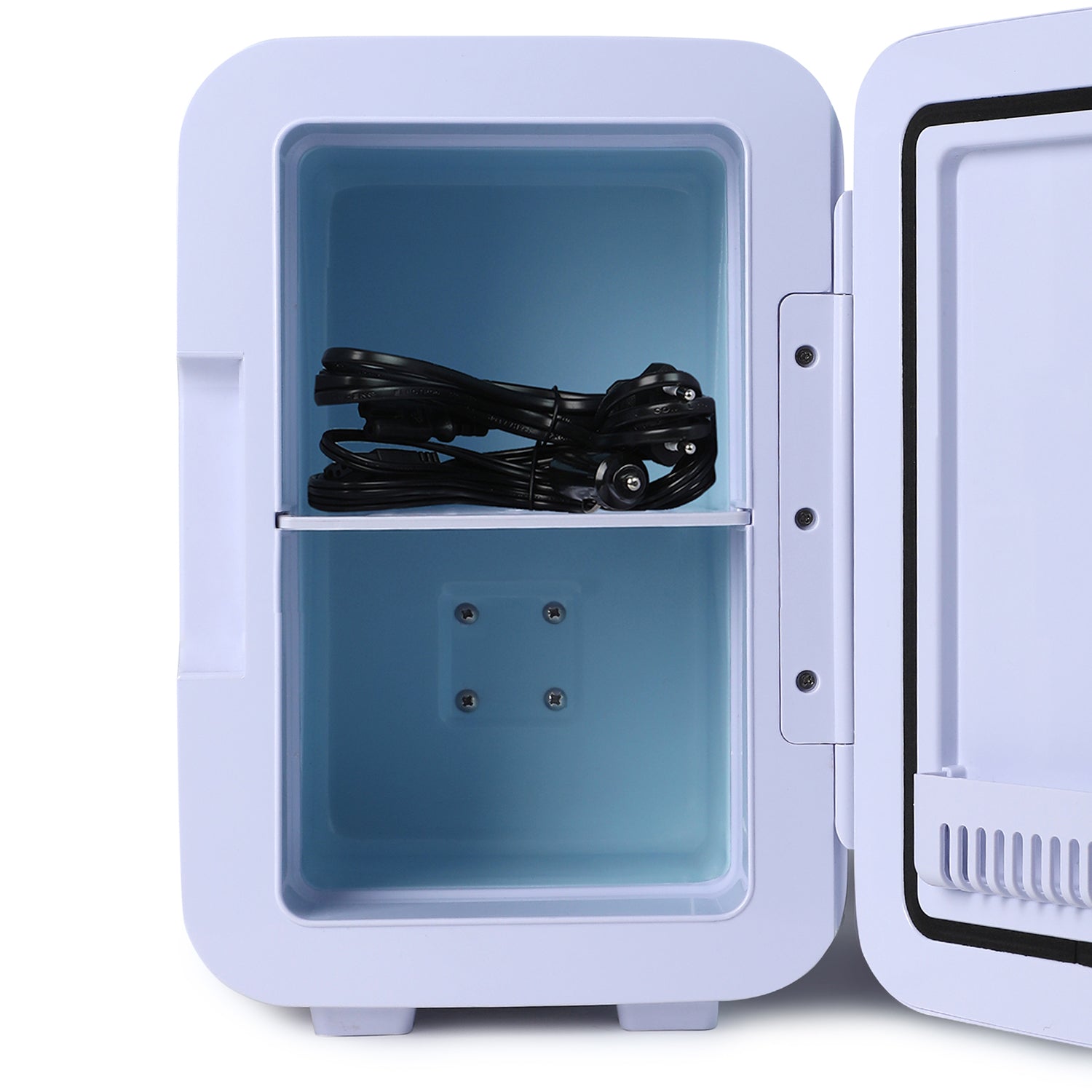 Vybe Mini Beauty Fridge (6 Liter):AC/DC Portable Thermoelectric Cooler and Warmer.Also used as Car Mini Fridge for Long Travel.Used to store - Serums,Moisturizers,Toners, Cream,Nail Polish (VYBE1002)